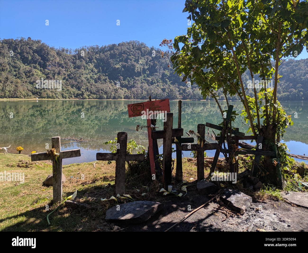 Cimetière du lac Chicabal Banque D'Images