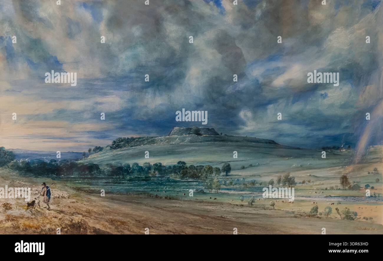 Old Sarum, John Constable, 1834, Banque D'Images