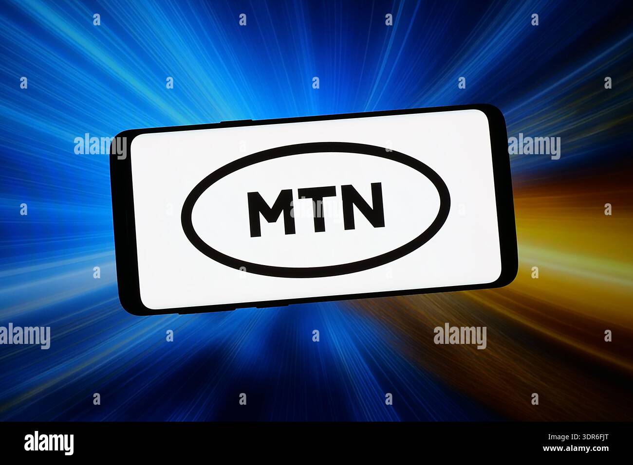 Stuttgart, Allemagne - 02-09-2026 : sur cette photo, le logo de la société de télécommunications MTN Group Limited est affiché sur un smartphone Banque D'Images
