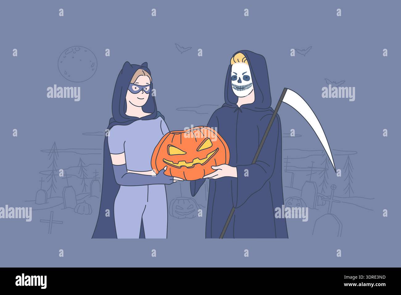 Concept de célébration de vacances d'Halloween. Banque D'Images