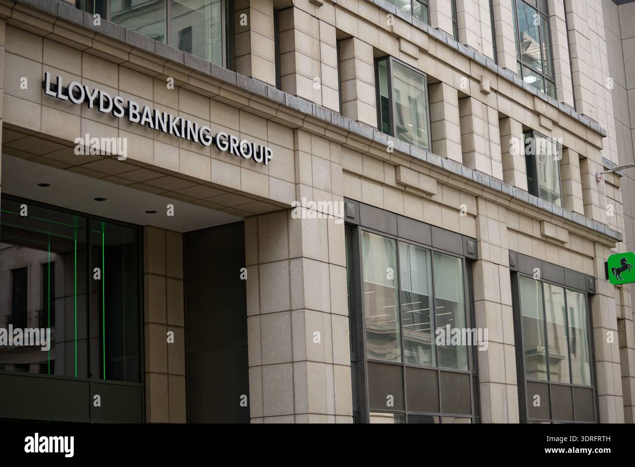 Extérieur des bureaux de Lloyds Banking Group dans la ville de Londres. Banque D'Images