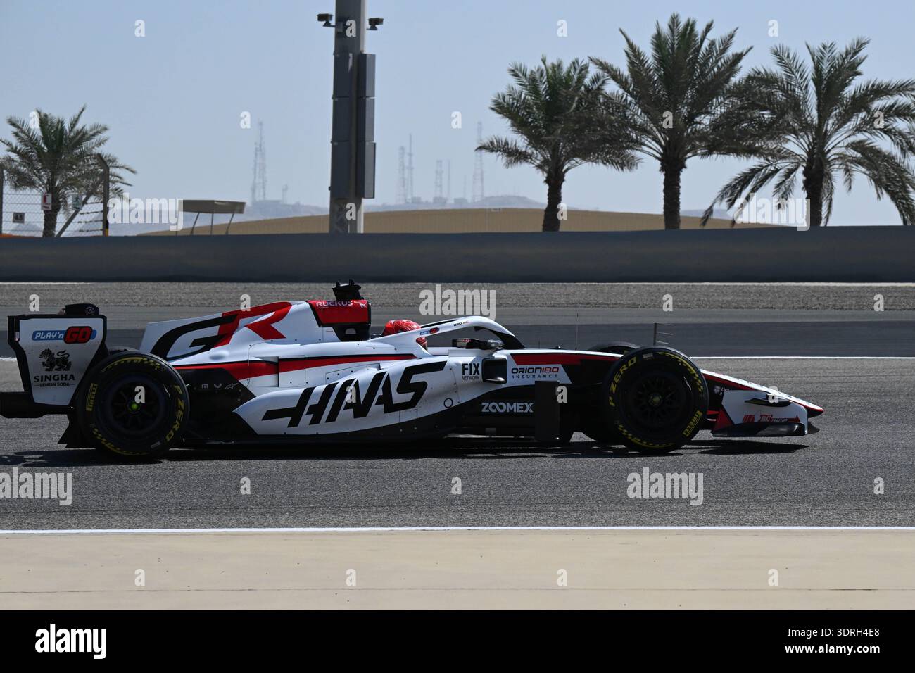 Bahreïn, Sakhir, 18 février 2026, Esteban Ocon, Haas Toyota, pendant les tests F1, Copyright : Marco Talluto/Alamy Live News Banque D'Images