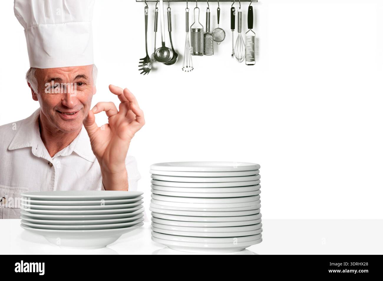 Geste de cuisson pour de la bonne nourriture Banque D'Images