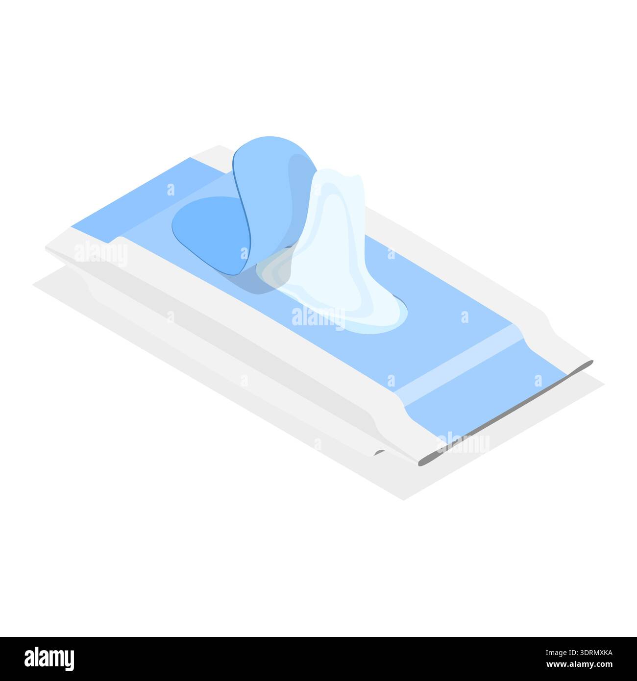 Ensemble de désinfectants vectoriels isométriques plats 3D. Banque D'Images