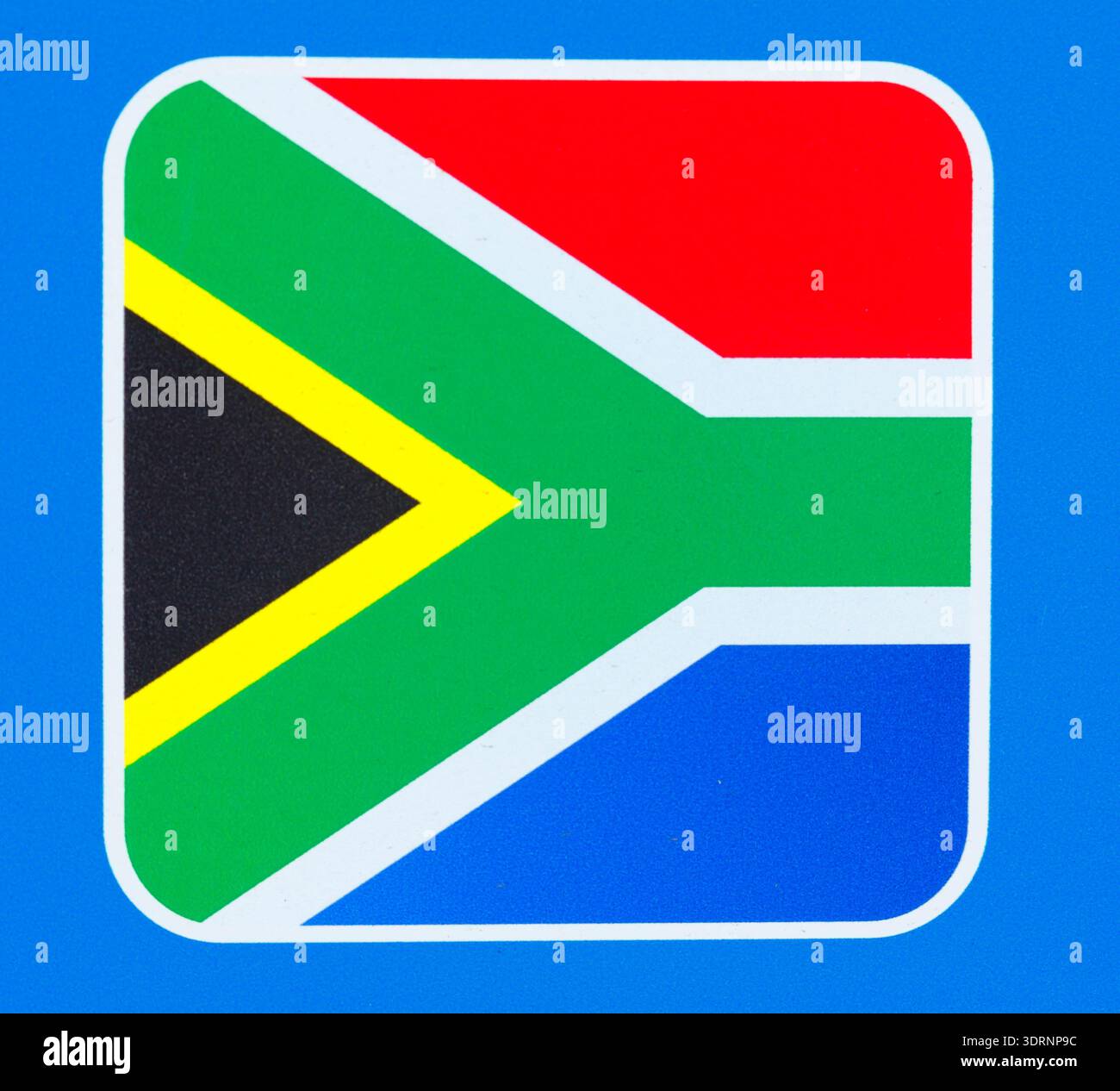 Drapeau sud-africain Banque D'Images