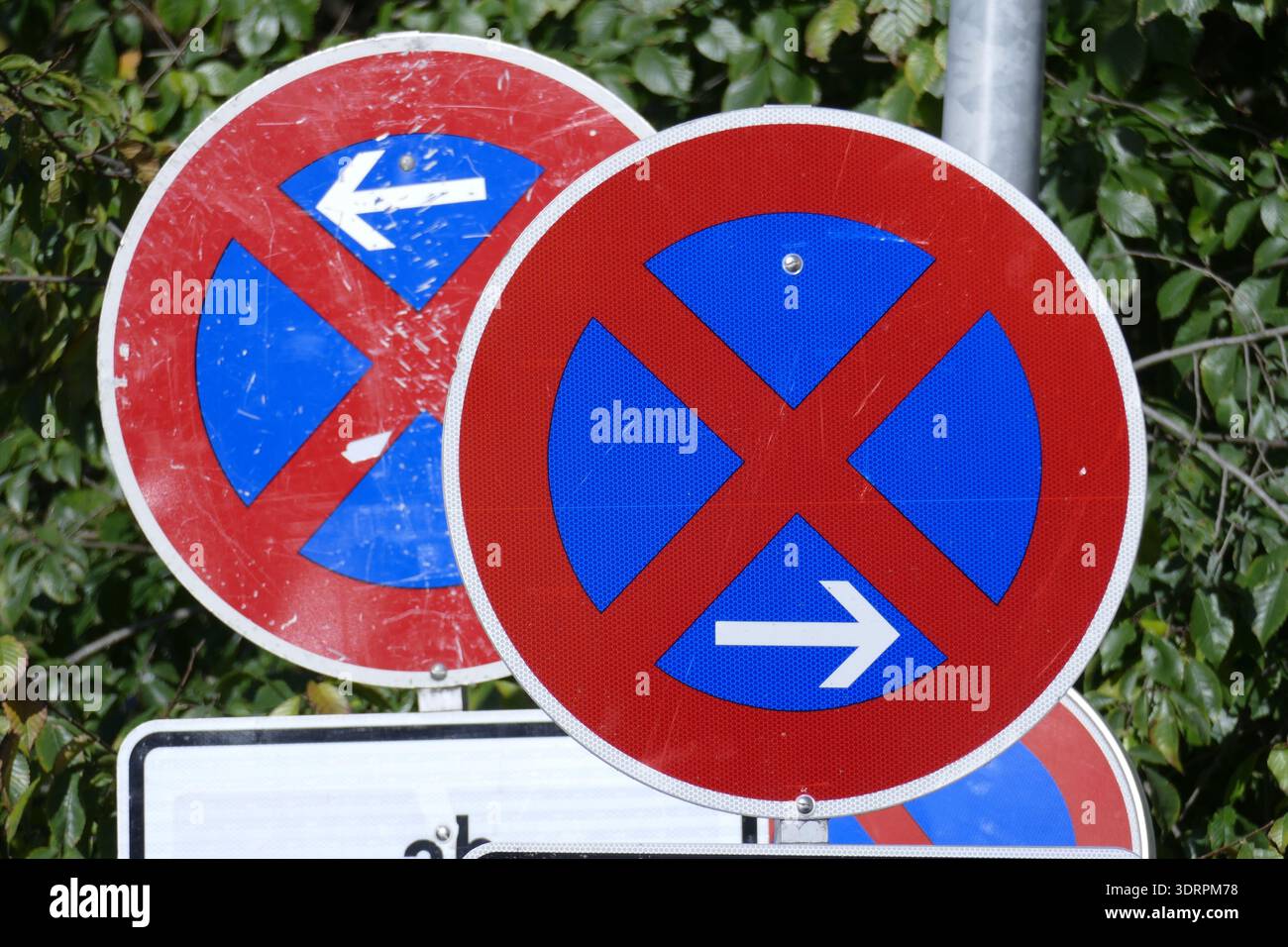 Panneaux de signalisation aucun panneau d'arrêt Banque D'Images