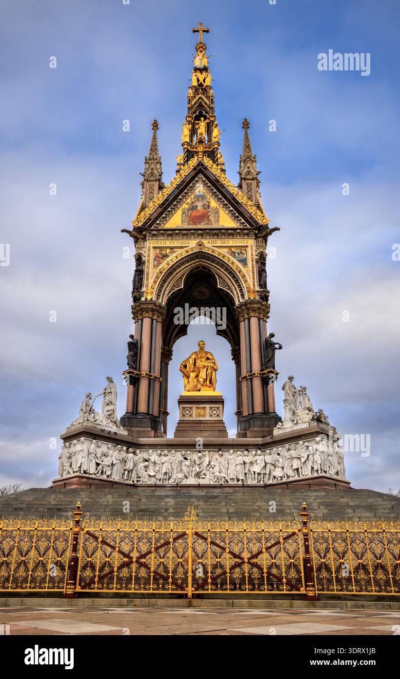 Albert Memorial, Kensington, Londres, Angleterre Banque D'Images