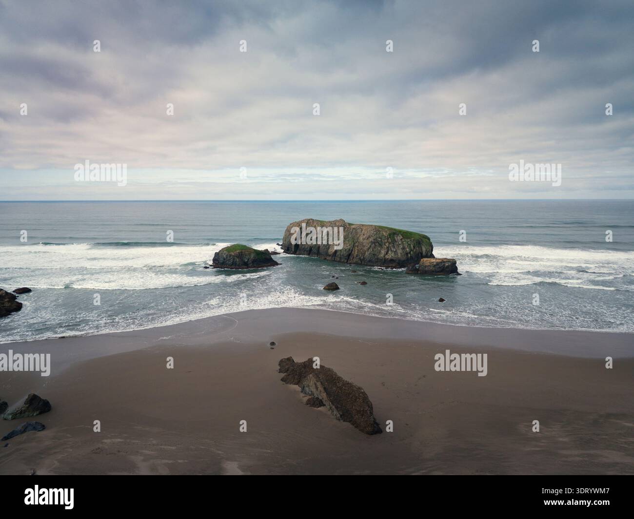 Formation de Haystack Rock à Bandon, Oregon Banque D'Images