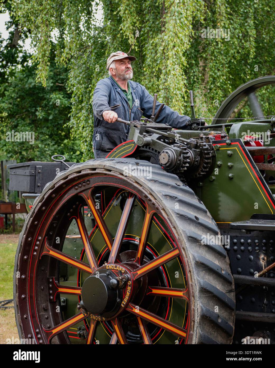 Moteur de traction utilisé au Devon County Show. Banque D'Images
