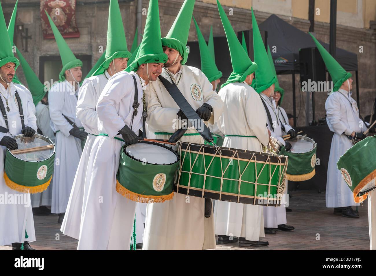 Fotografía Semana Santa Zaragoza 2025. 7 Palabras. Banque D'Images