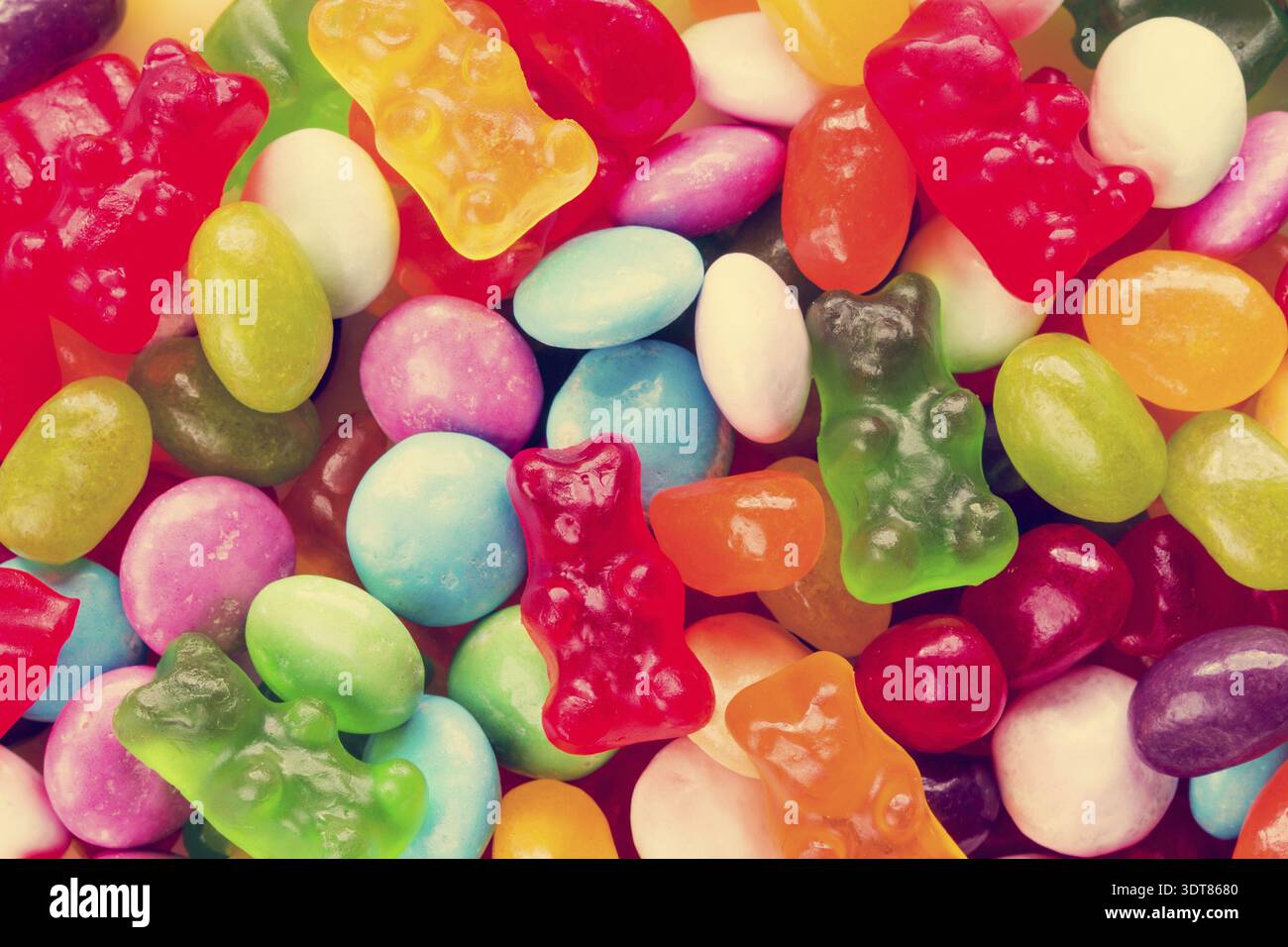 Assortiment de combinaison de bonbons et de gelées Banque D'Images