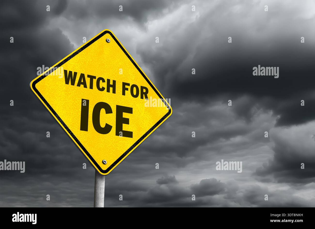 attention à la glace Banque D'Images