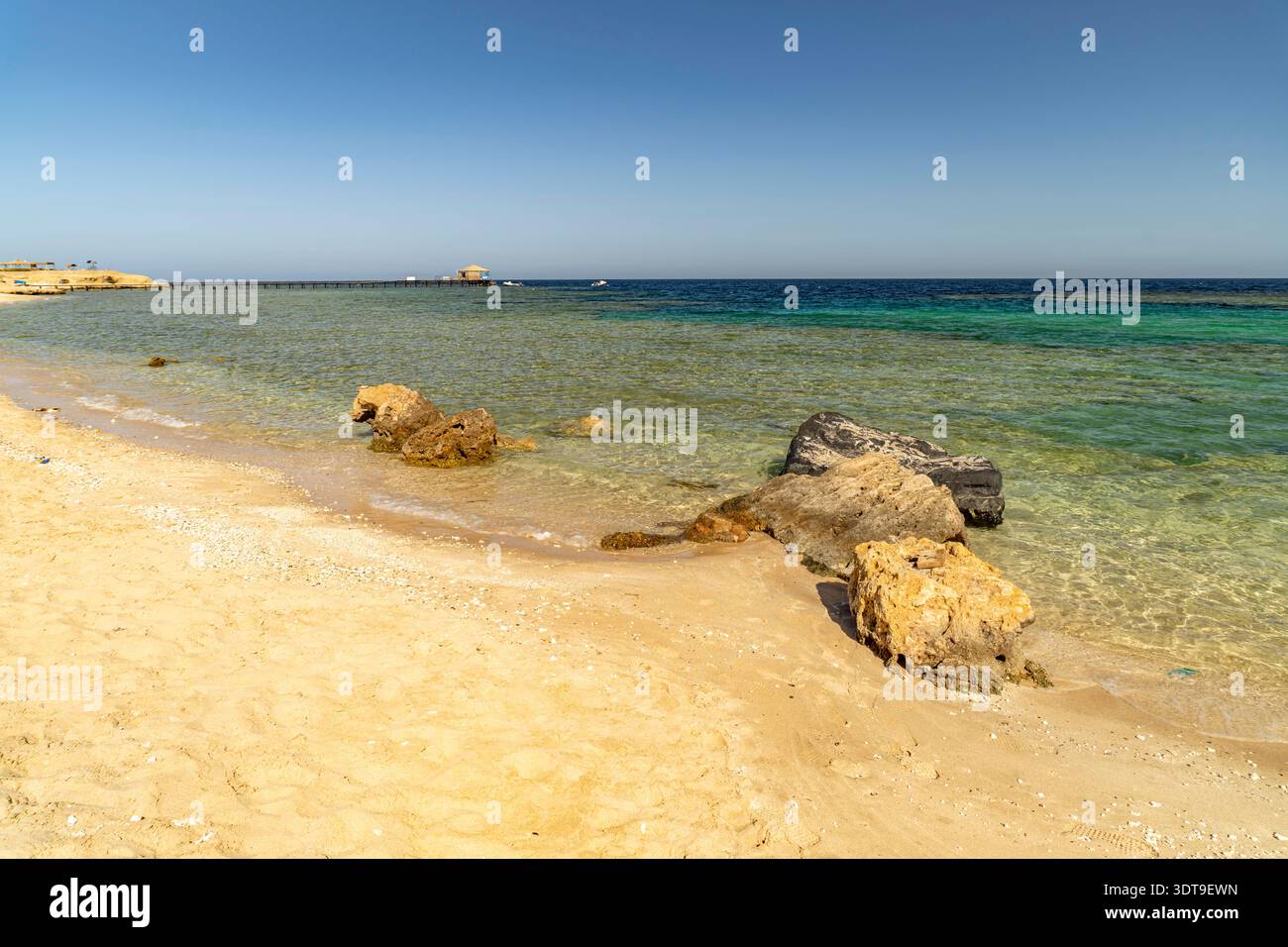 Strand BEI Al-Qusair Strand am Roten Meer BEI Al-Qusair oder El Quseir, Ägypten, Afrika plage de la mer Rouge près de El Qoseir, Égypte, Afrique *** plage près de Al Banque D'Images