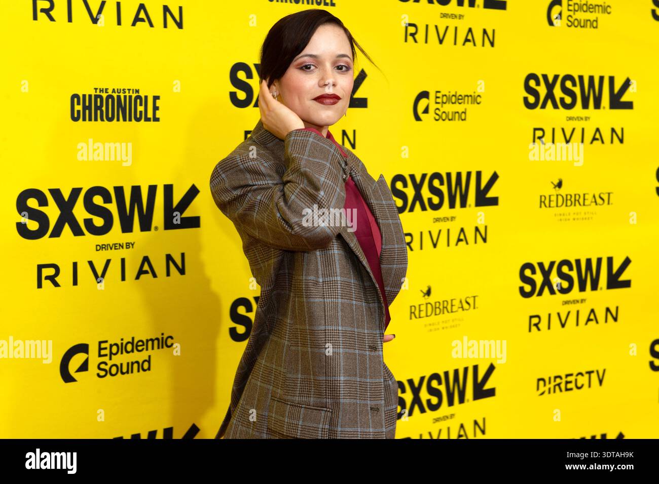 Jenna Ortega au tapis rouge « Death of A Unicorn » for the South by Southwest film & TV Festival, Austin, Texas, 7 mars 2025 Banque D'Images