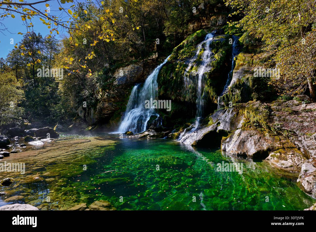 Cascade de Virje, Slap Virje, Slovénie, Europe Banque D'Images