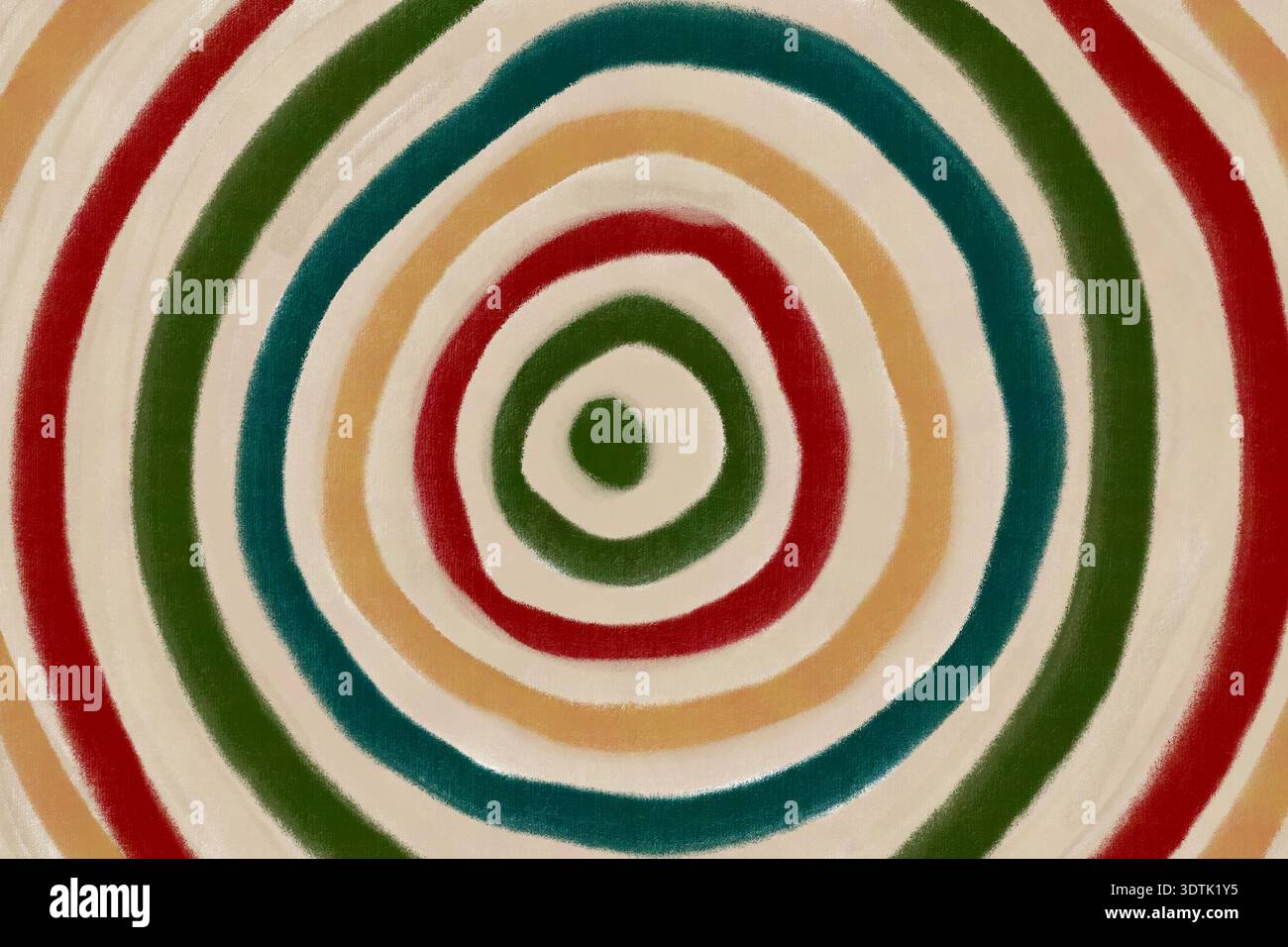 Un arrière-plan abstrait captivant présentant un motif rétro avec des formes circulaires organiquement arrangées. Les tons terreux créent un harmonieux et vinta Banque D'Images
