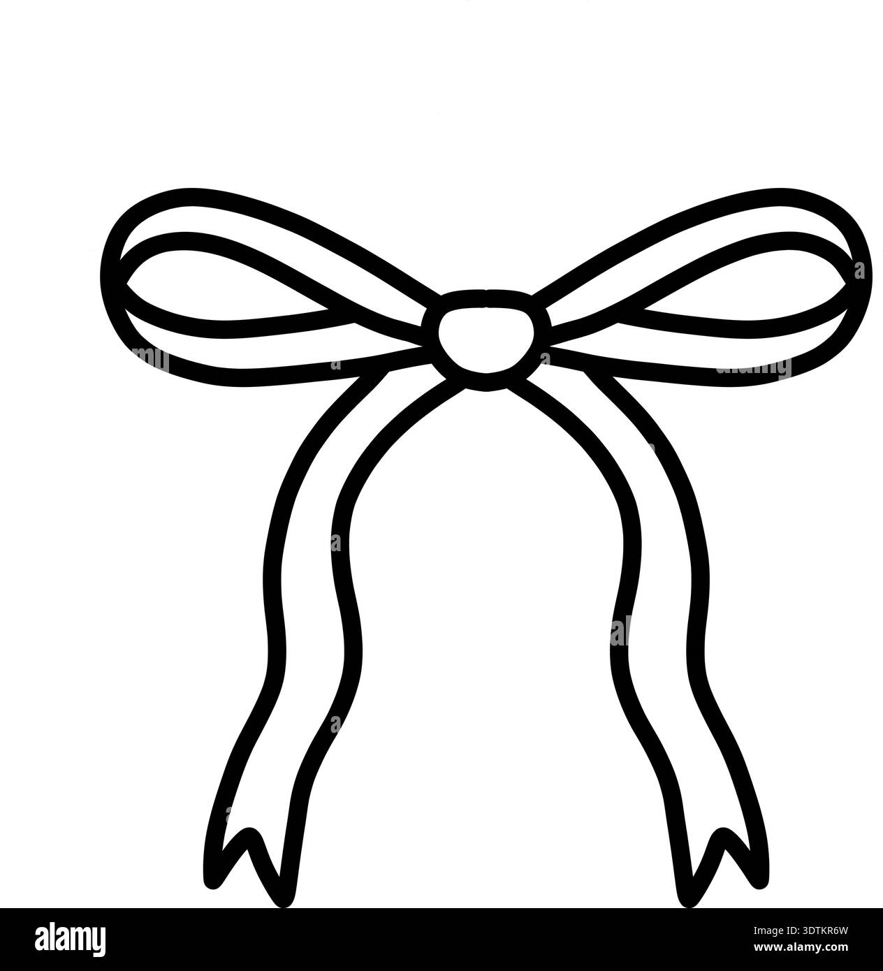 Arc Doodle, élément décoratif de contour, silhouette dessinée à la main simple Illustration de Vecteur