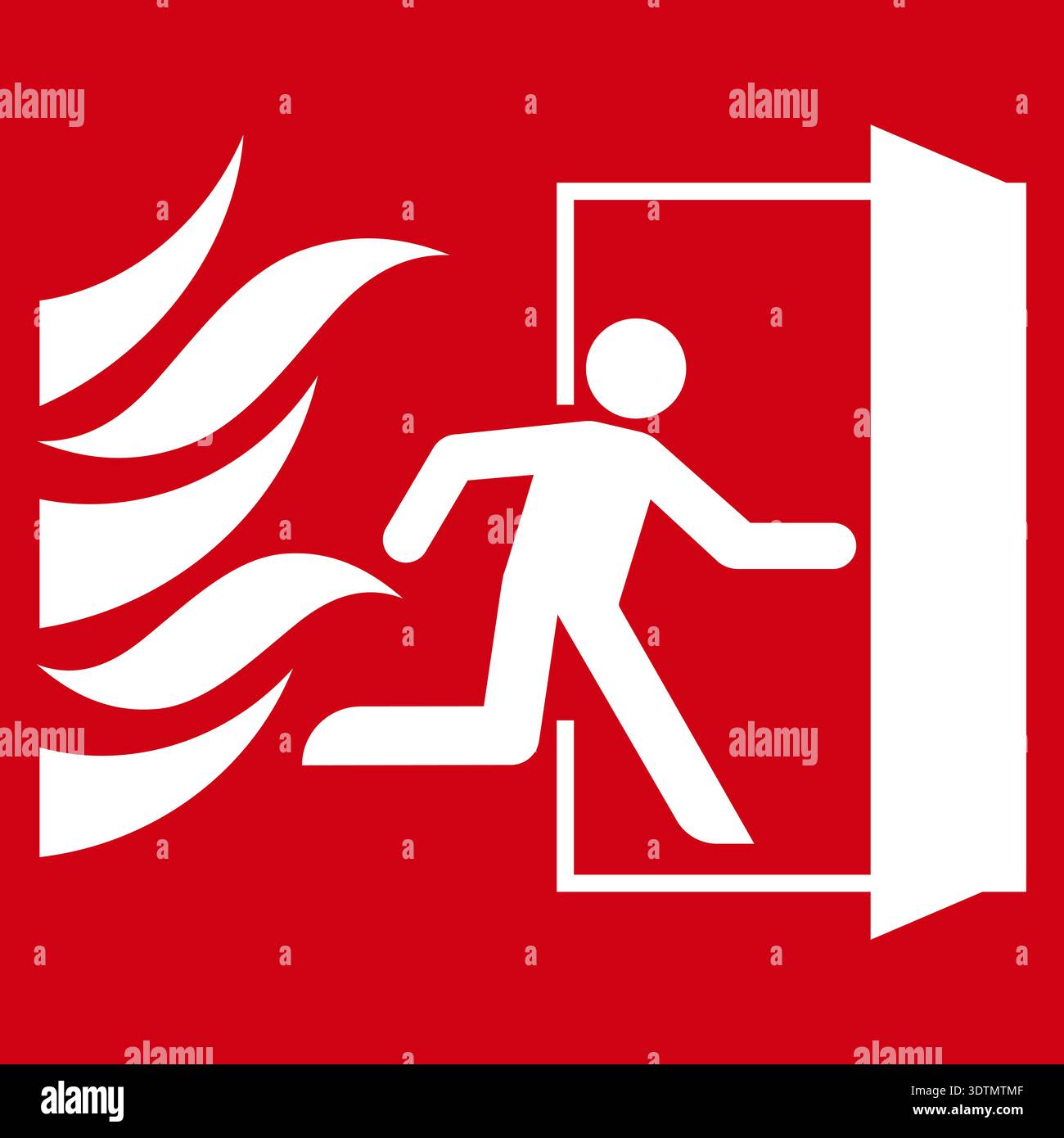 Panneau de sortie de secours. Panneau de sortie de secours. Illustration vectorielle. Illustration de Vecteur