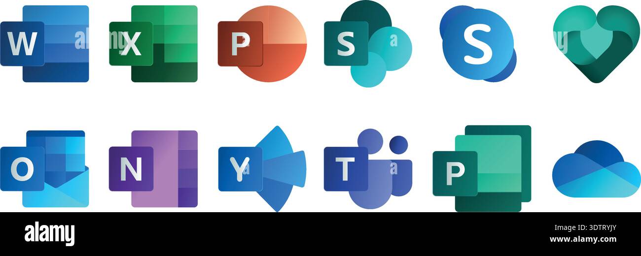 Logo microsoft outlook Banque d'images vectorielles - Alamy