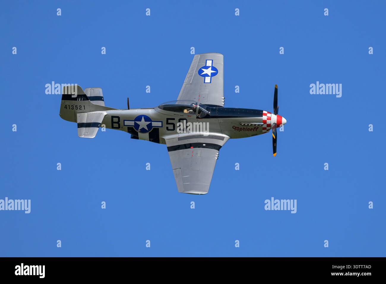 North American P 51 Mustang WW2 avion de chasse américain classique Banque D'Images