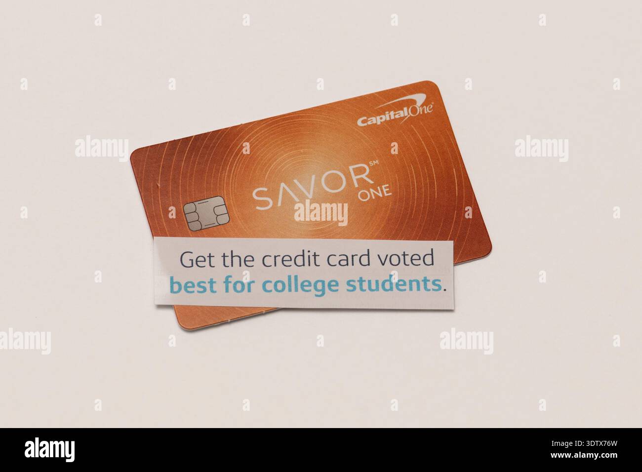 Capitol One carte de crédit élue meilleure pour les étudiants Banque D'Images
