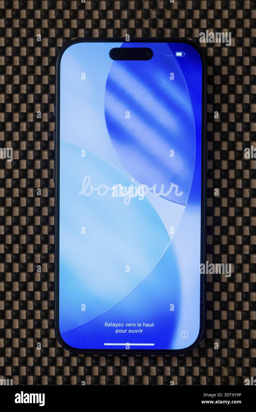 IPhone Bonjour Icon photo, Sursee, Suisse Banque D'Images