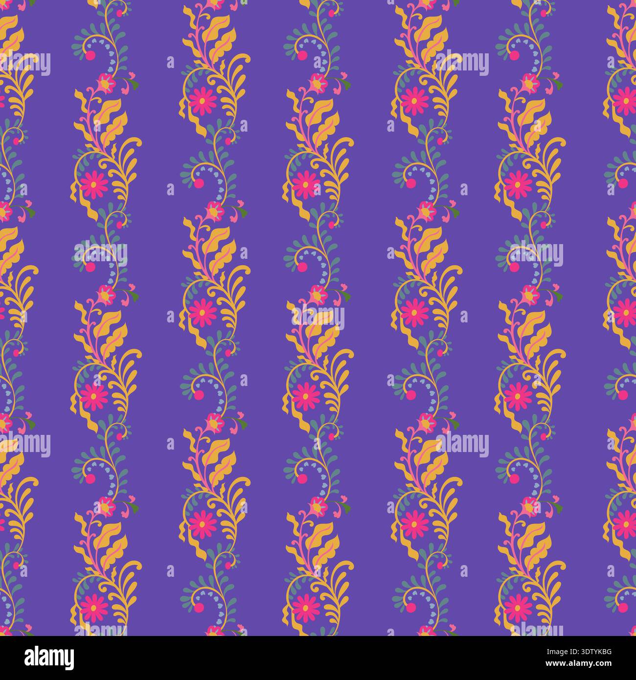 Imprimé pourpre motif vignes sentier Illustration de Vecteur