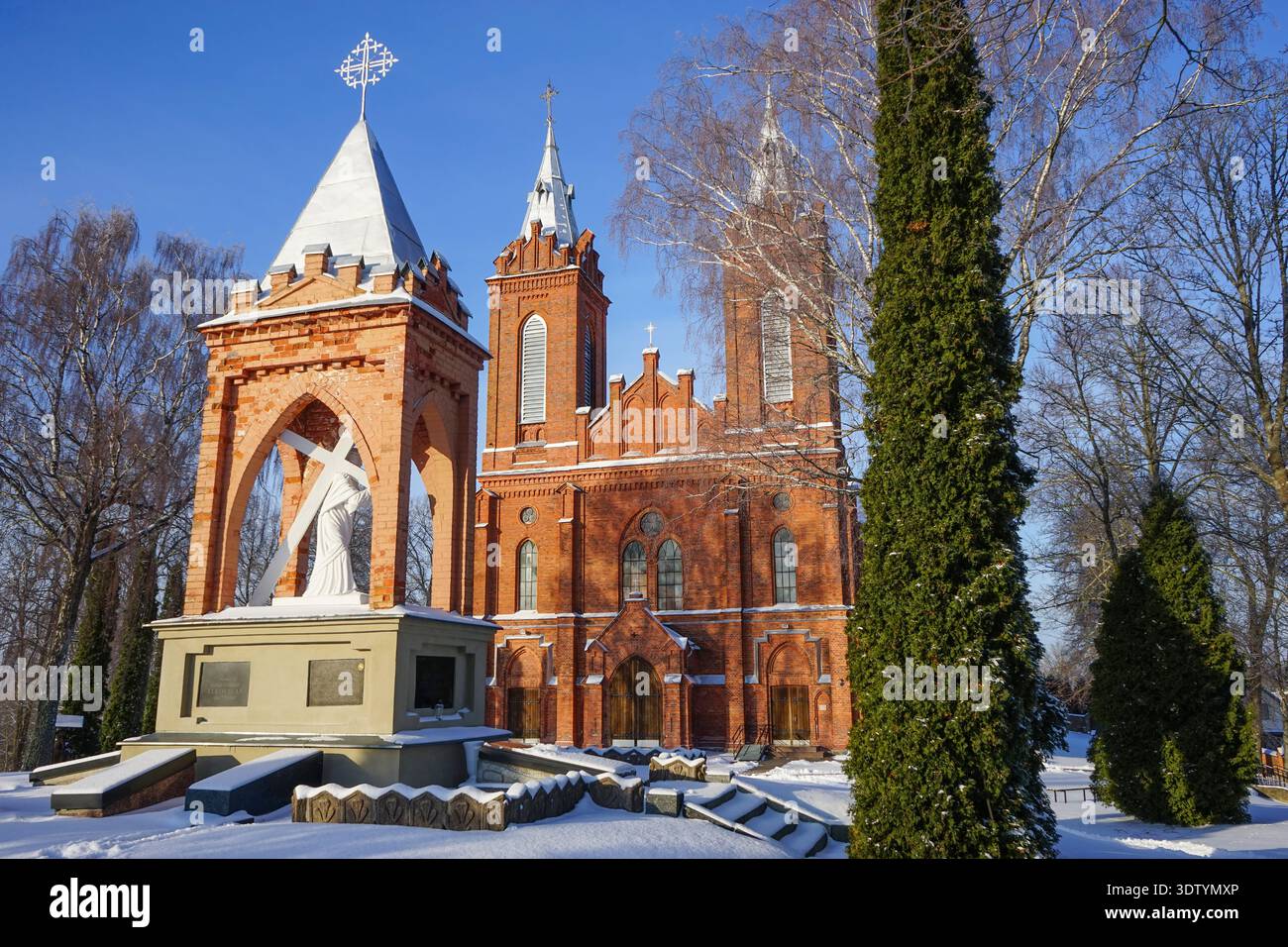 Žasliai ; église George, Lituanie Banque D'Images