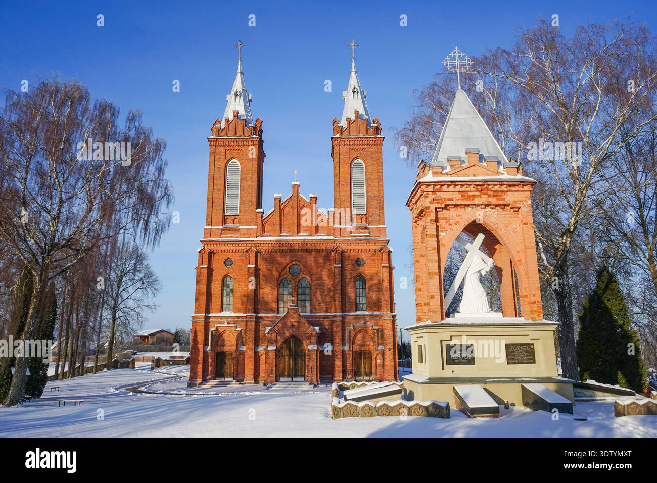 Žasliai ; église George, Lituanie Banque D'Images