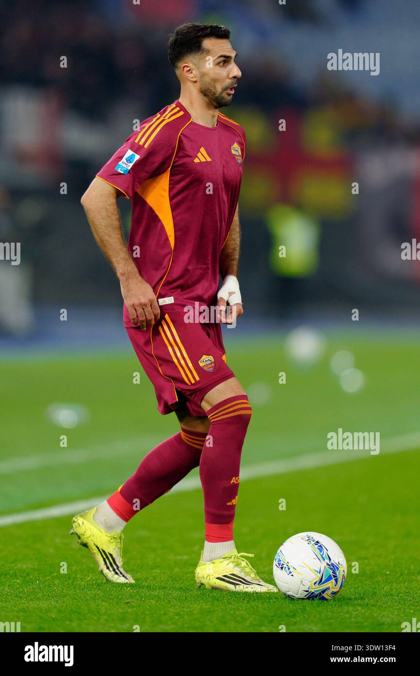 Rome, Italie. 22 février 2026. Lors de la série Serie A Enilive match entre AS Roma et US Cremonese au Stadio Olimpico le 22 février 2026 à Rome, Italie crédit : Giuseppe Maffia/Alamy Live News Banque D'Images