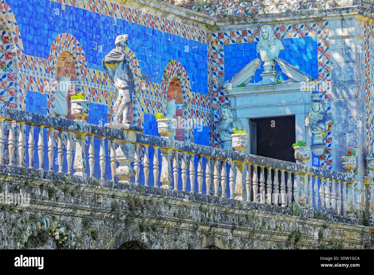La Galerie des Rois, Palais des marquis de Fronteira, Lisbonne, Portugal Banque D'Images