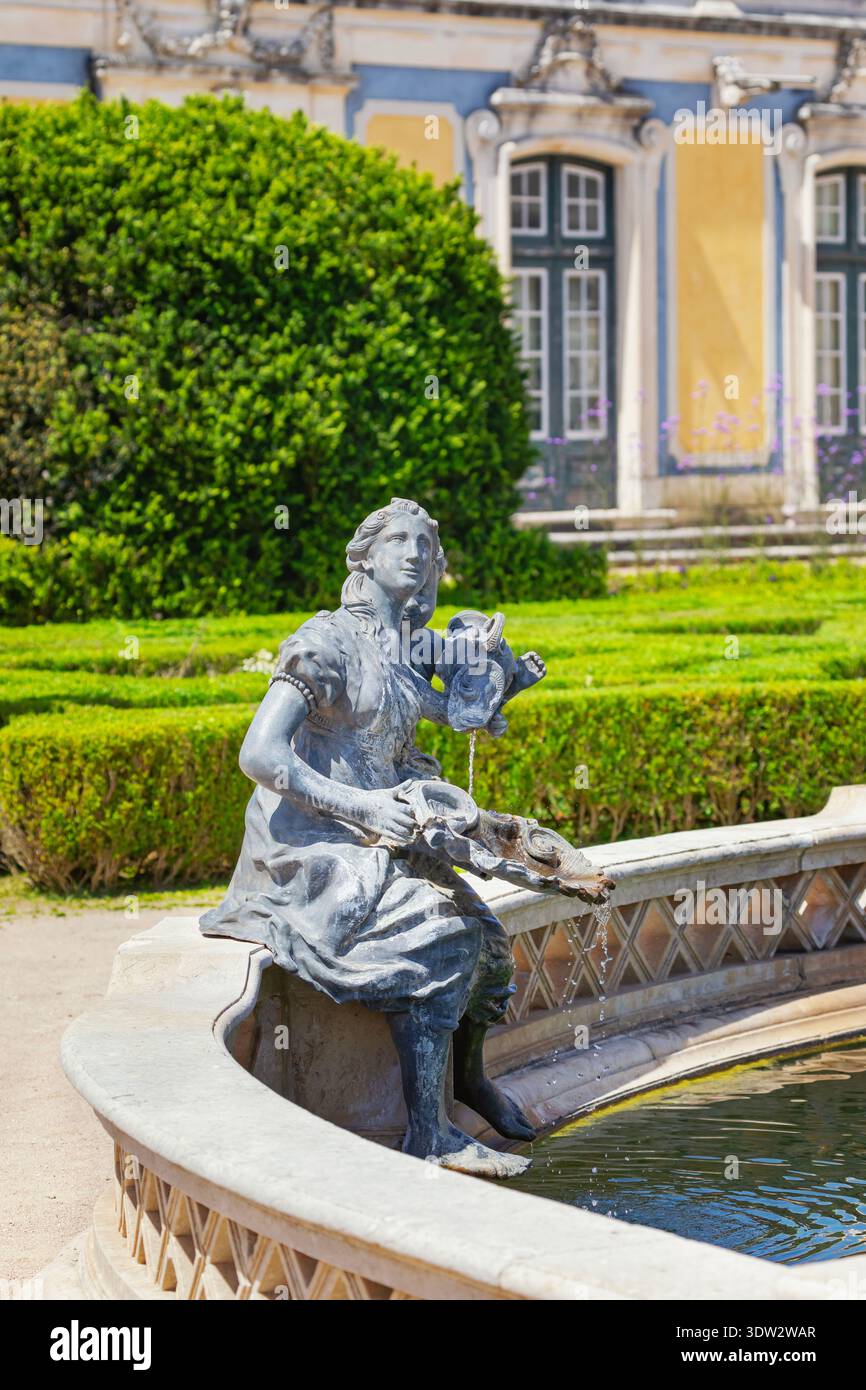 Jardin du Palais National de Queluz, Queluz, Lisbonne, Portugal Banque D'Images