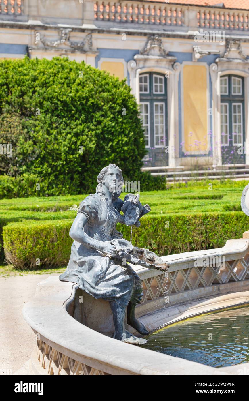 Jardin du Palais National de Queluz, Queluz, Lisbonne, Portugal Banque D'Images
