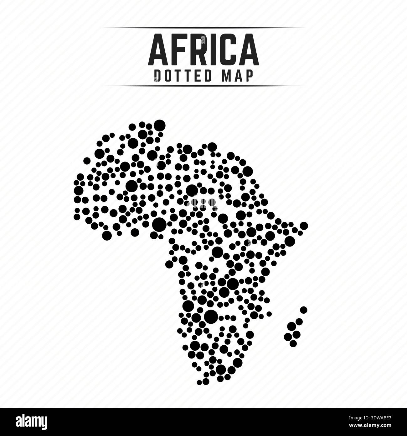 Carte pointillée de l'Afrique, peut être utilisé pour les conceptions d'entreprise, les conceptions de présentation ou toutes les conceptions appropriées. Illustration de Vecteur