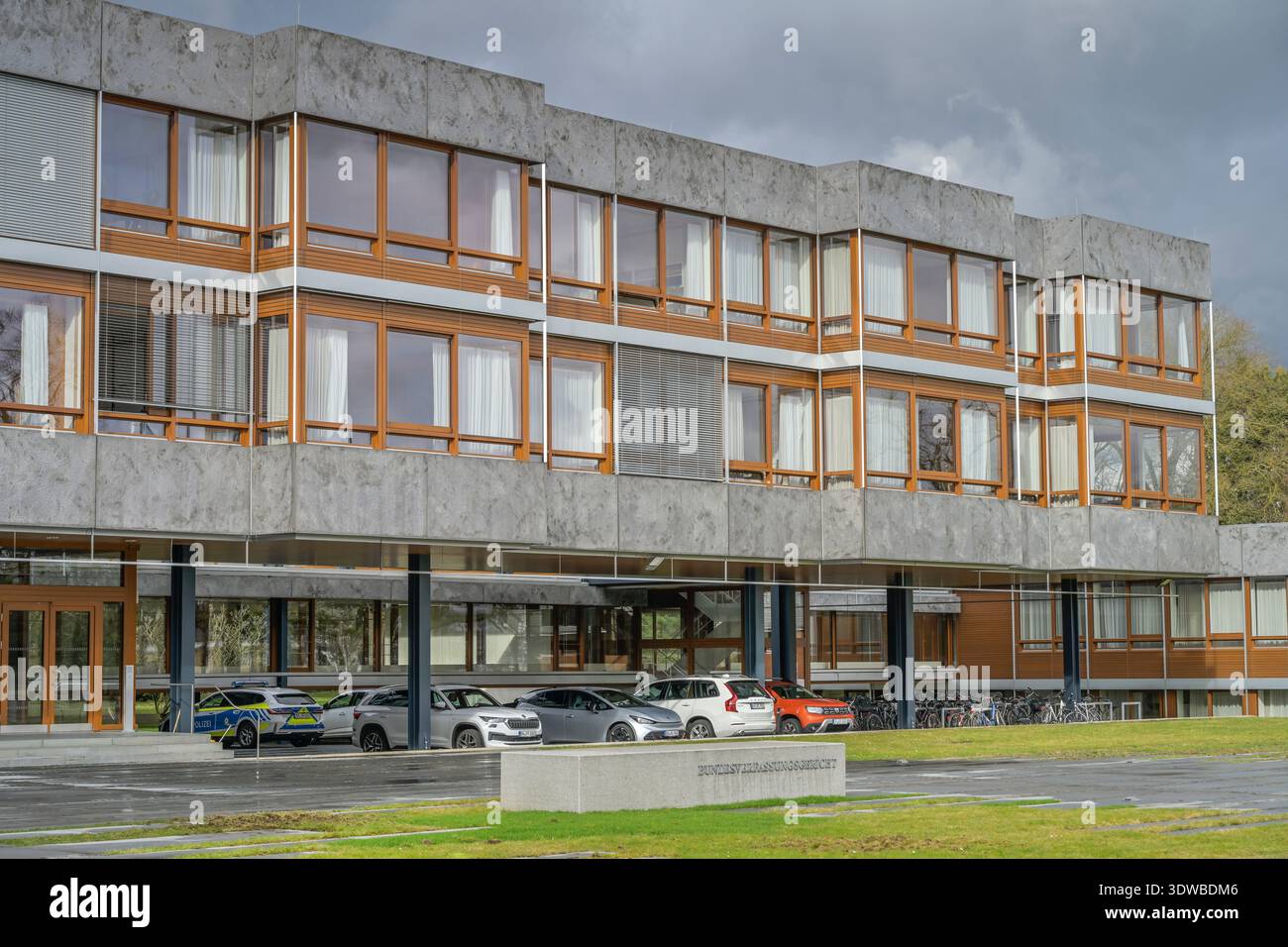 Bundesverfassungsgericht, Schloßbezirk, Karlsruhe, Baden-Württemberg, Deutschland Banque D'Images