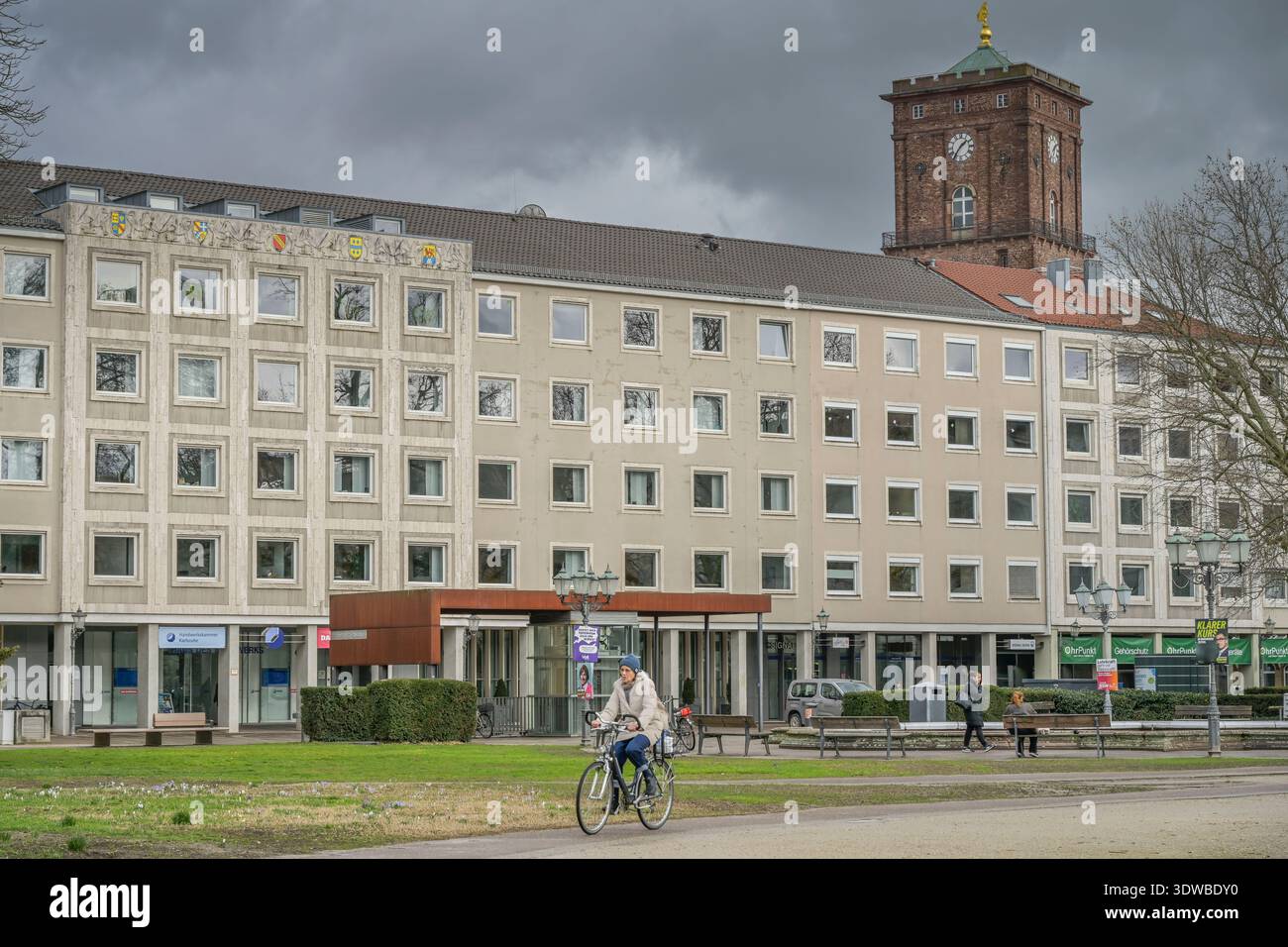 Handwerkskammer, Friedrichsplatz, Karlsruhe, Bade-Württemberg, Deutschland Banque D'Images