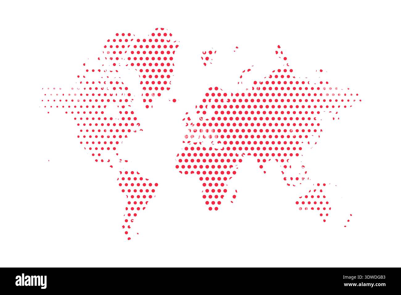 Illustration de carte pointillée du monde vectoriel, peut être utilisée pour les conceptions d'entreprise, les conceptions de présentation ou toutes les conceptions appropriées. Illustration de Vecteur