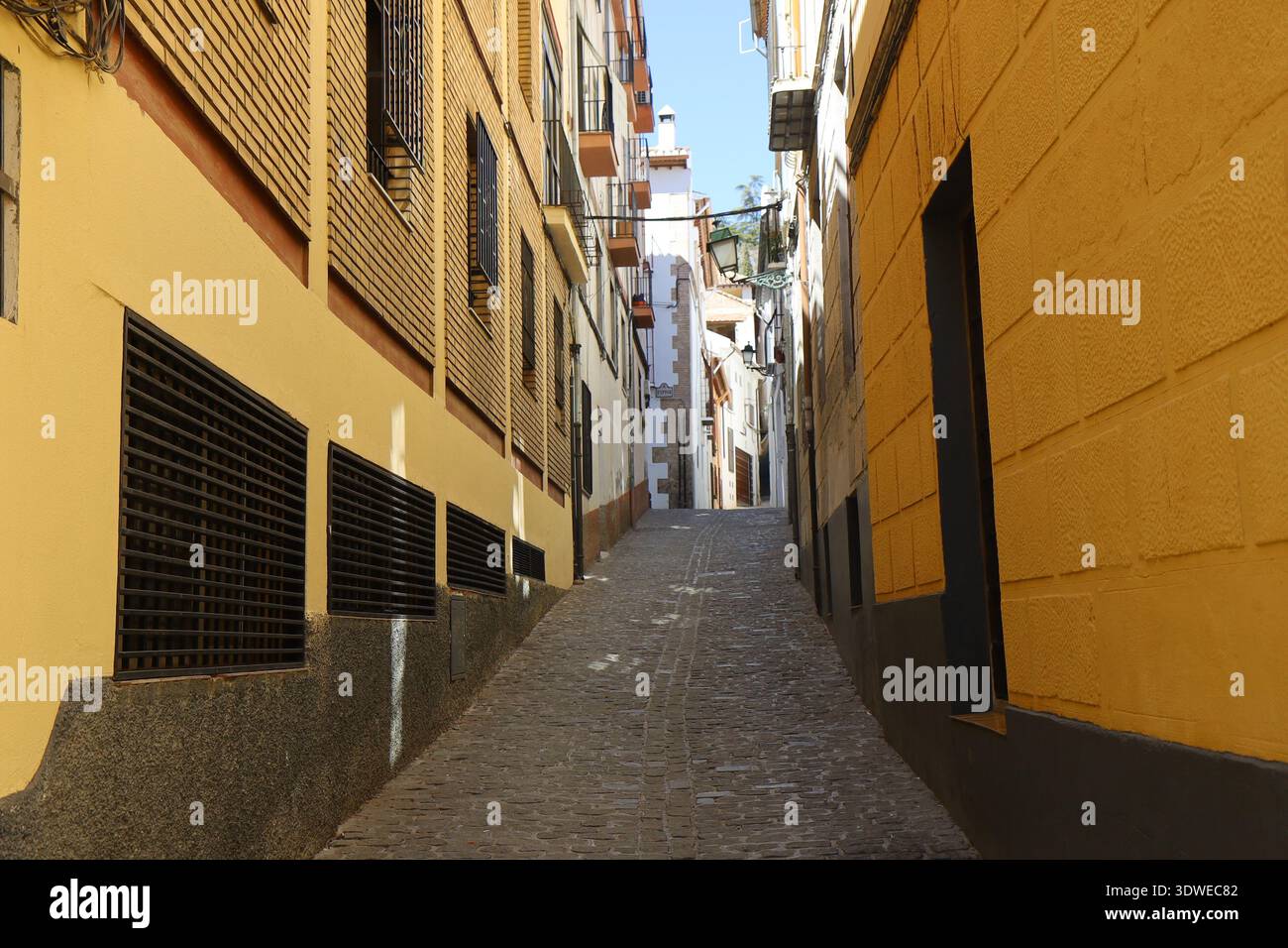 Rue typique, ville de Grenade, Andalousie, Espagne Banque D'Images