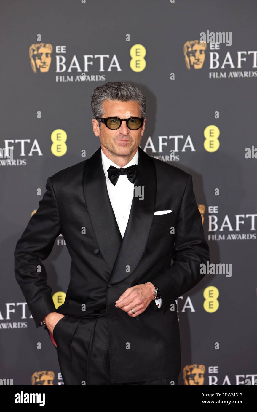 Patrick Dempsey participe AUX EE BAFTA FILM AWARDS 2026, au Royal Festival Hall, 22.2.26 Banque D'Images