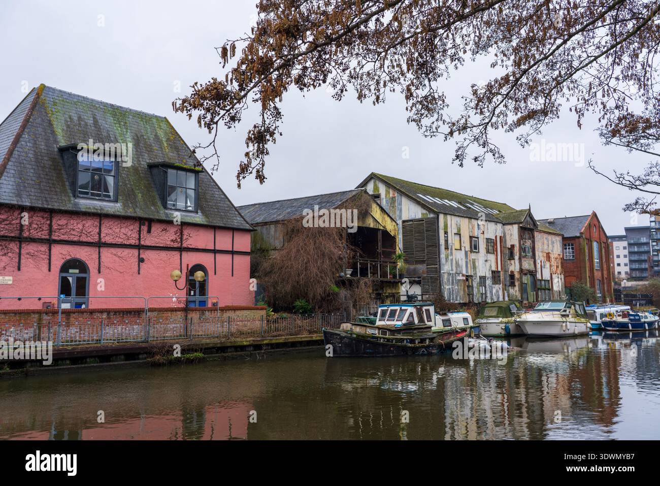 Rivière Wensum Norwich Banque D'Images