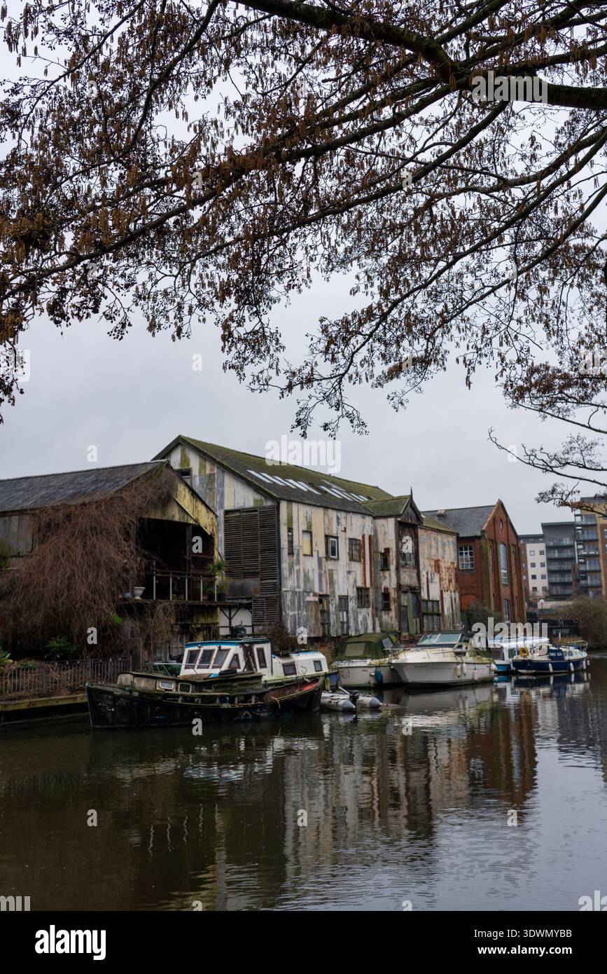 Rivière Wensum Norwich Banque D'Images