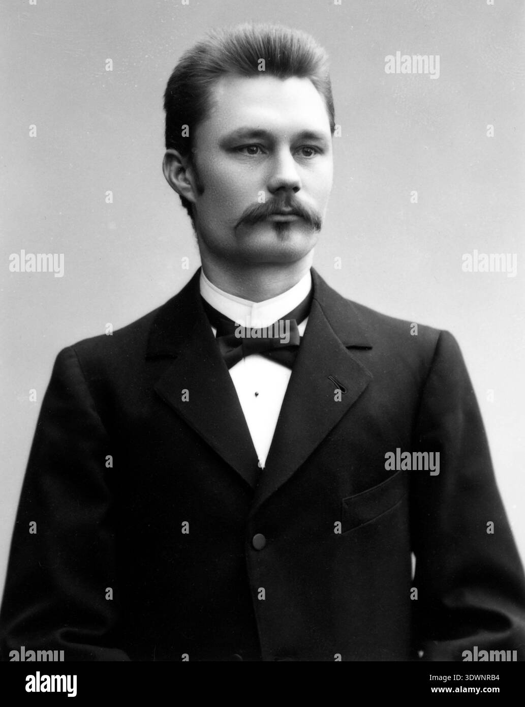 Peintre finlandais Edvard Isto (1865-1905), portrait Banque D'Images