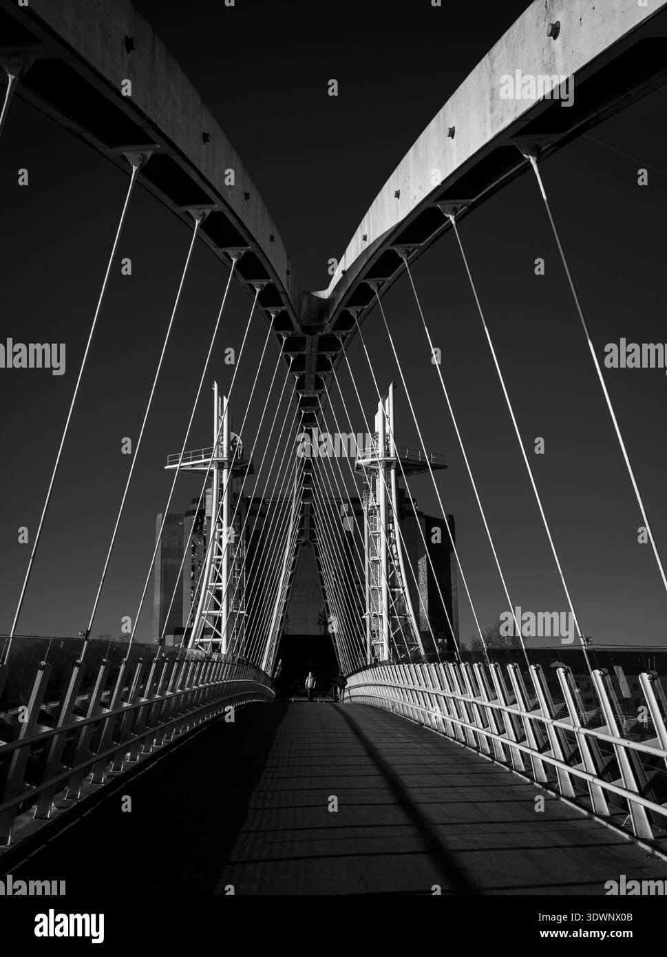 Architecture moderne à Manchester et Salford City, Royaume-Uni Banque D'Images