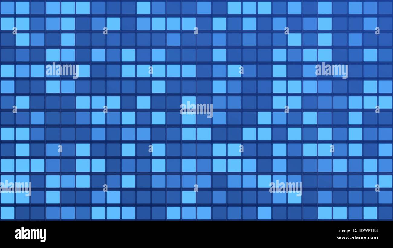 Boucle d'arrière-plan Blue Digital Grid Pulse Technology Banque D'Images