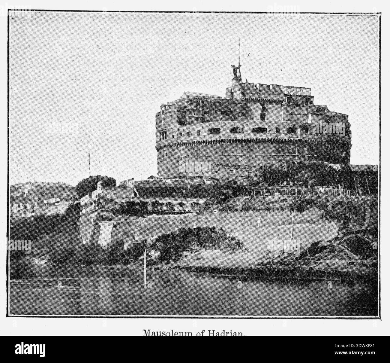Mausolée d'Hadrien photographie du XIXe siècle Banque D'Images