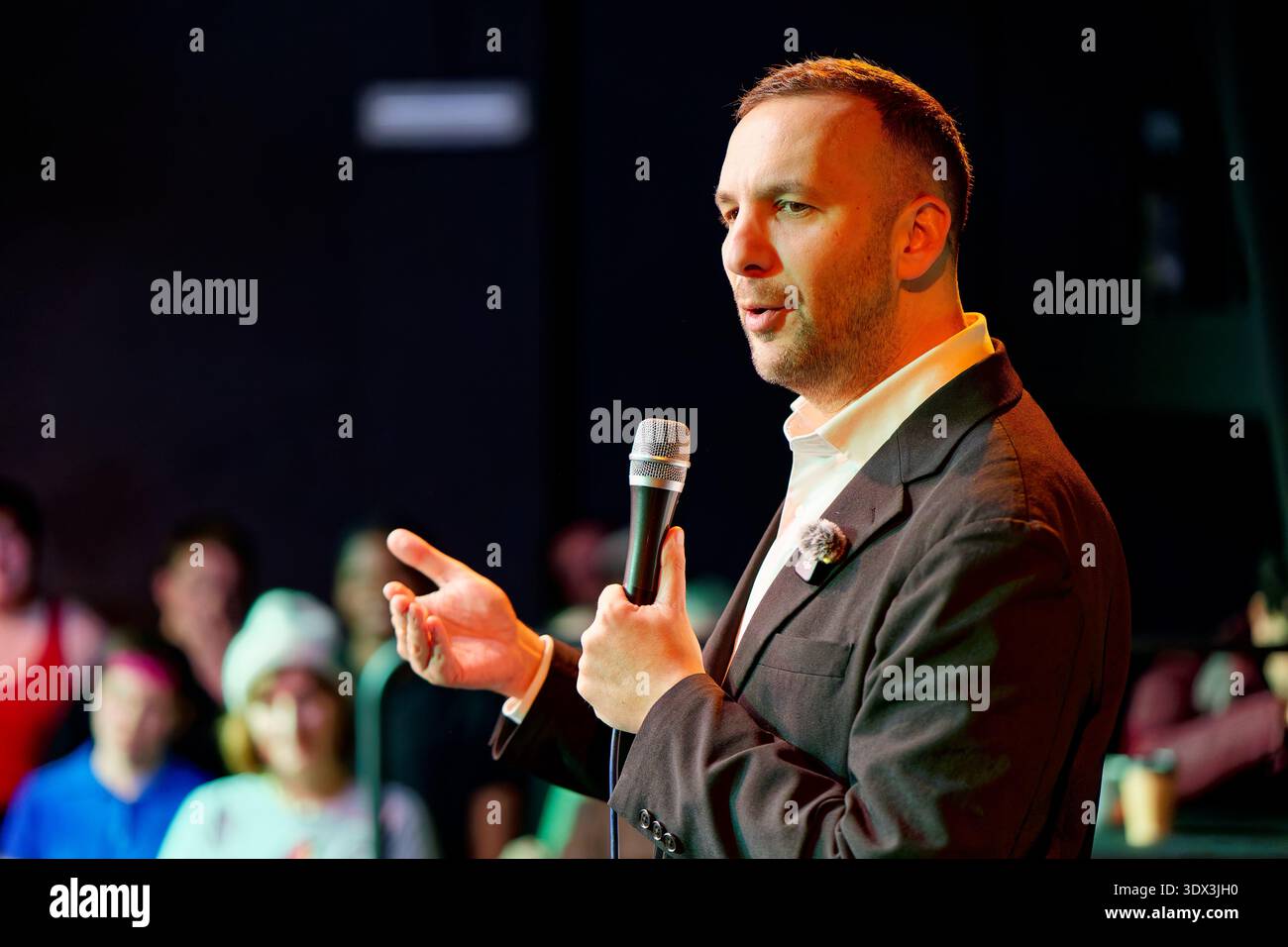 Zack Polanski à une réunion du Parti Vert 2026 Banque D'Images