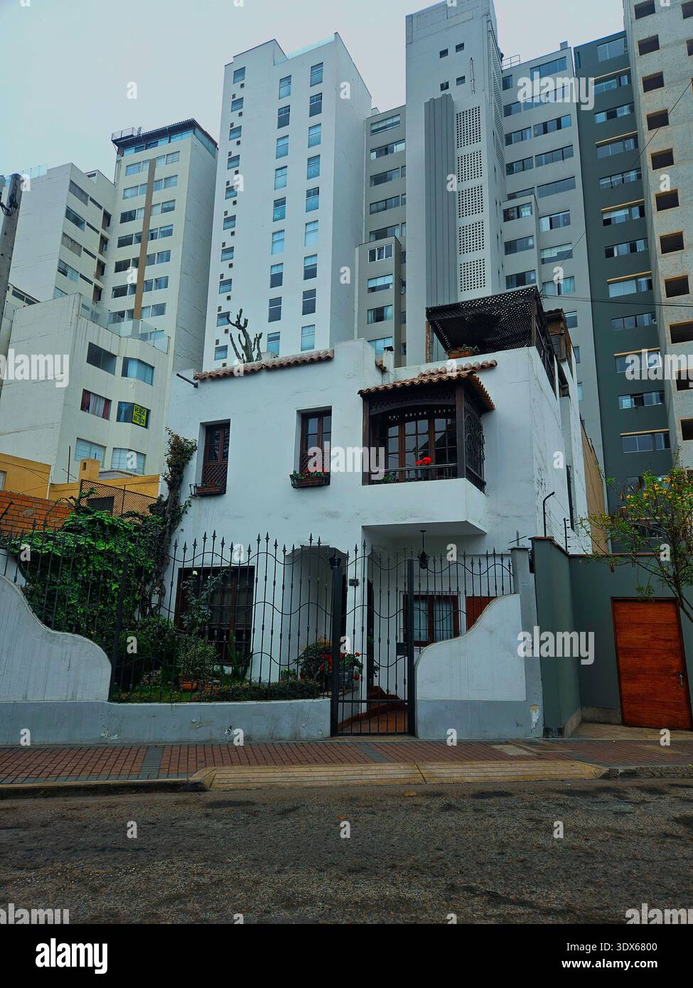 Quartier Miraflores à Lima Pérou Banque D'Images