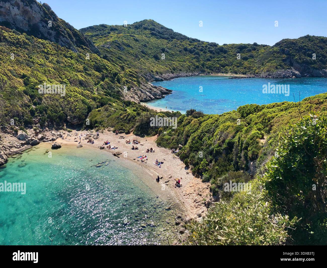 Corfou Porto Timoni - Image de stock capturée avec un smartphone