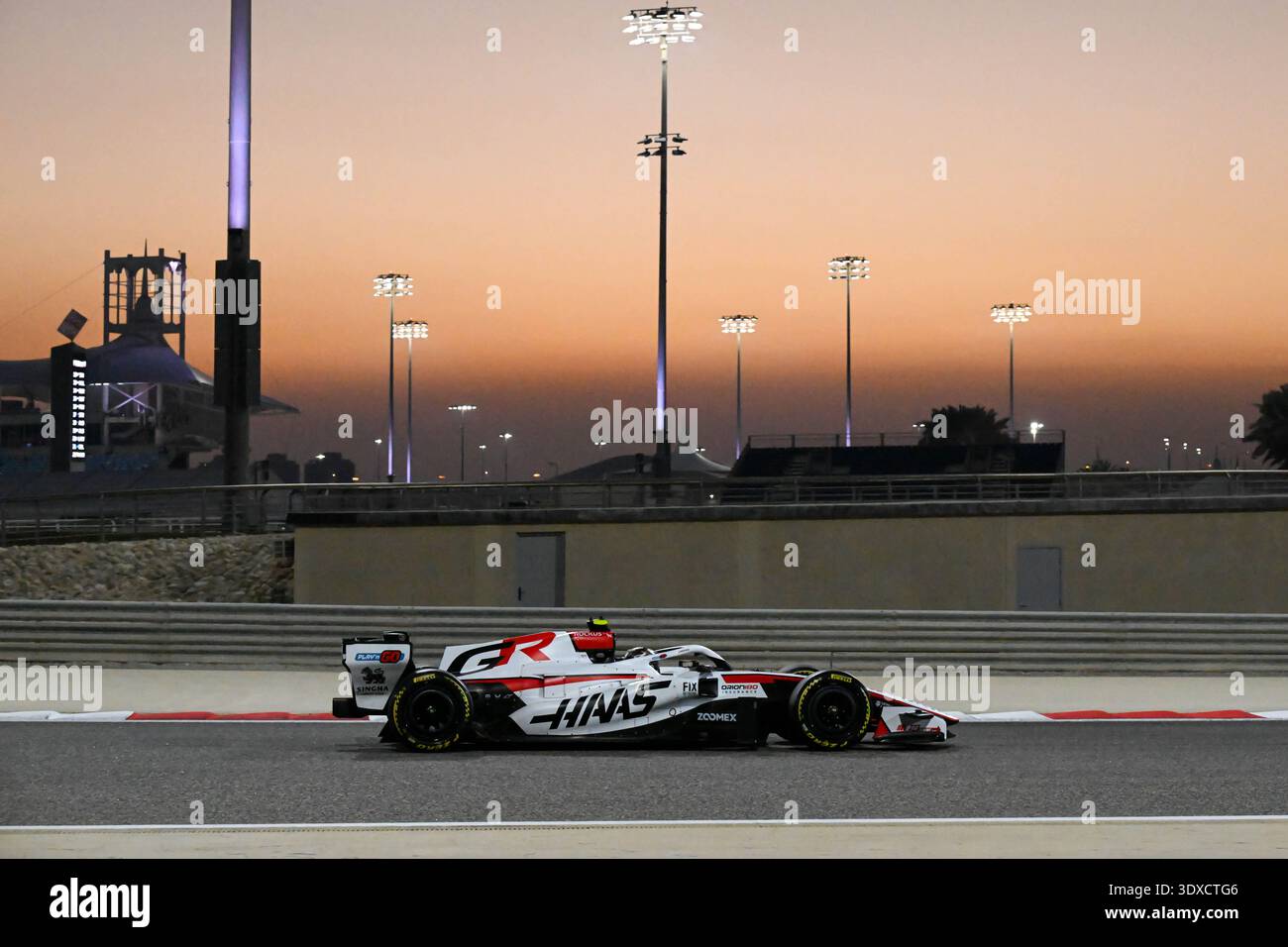 Bahreïn, Sakhir, 20 février 2026, Oliver Bearman, Haas Toyota, pendant les tests F1, Copyright : Marco Talluto Banque D'Images