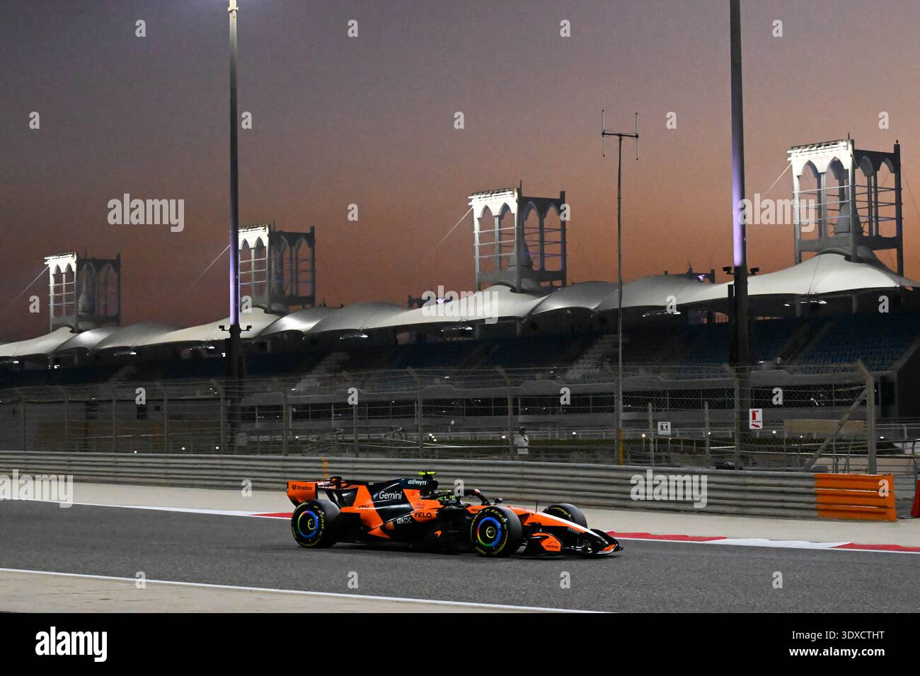Bahreïn, Sakhir, 20 février 2026, Lando Norris, McLaren, pendant les tests F1, Copyright : Marco Talluto/Alamy Live News Banque D'Images